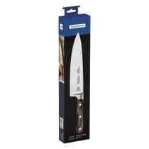 Faca Chef Tramontina Century Wood Com Lâmina Em Aço Inox Castanho 8 Polegada Faca Chef Tramontina Century Wood Com Lâmina Em Aço Inox Castanho 8 Polegada