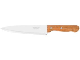Faca Chef Tramontina Dynamic Com Lâmina Em Aço Inox E Cabo De Madeira Natural 8" Tramontina