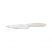 Faca Chef Tramontina Plenus 6" Aço Inox Cabo Off White Faca Chef Tramontina Plenus 6" Aço Inox Cabo Off White