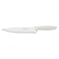 Faca Chef Tramontina Plenus 8" Aço Inox Cabo Off White