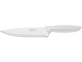 Faca Chef Tramontina Plenus com Lâmina em Aço Inox e Cabo de Polipropileno Off White 7" Faca Chef Tramontina Plenus com Lâmina em Aço Inox e Cabo de Polipropileno Off White 7"