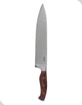 Faca Churrasco 10” Mor Steel Aço Inoxidável Cabo Madeira Faca Churrasco 10” Mor Steel Aço Inoxidável Cabo Madeira