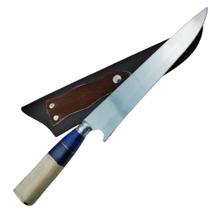 faca churrasco 10 polegadas aço inox 420 cabo osso e resina