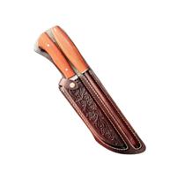 Faca Churrasco 9 Inox Cabo Madeira com Bainha Faca Churrasco 9 Inox Cabo Madeira com Bainha