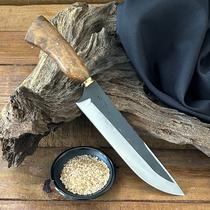 Faca Churrasco Aço Inox 2mm 8P Caixa de Madeira Patron Faca Churrasco Aço Inox 2mm 8P Caixa de Madeira Patron