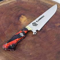 Faca Churrasco Cozinha Times de Futebol Lâmina Inox Time:Flamengo