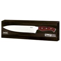 Faca Churrasco Do Chef Aço Inox Cabo Madeira Profissional 9" Faca Churrasco Do Chef Aço Inox Cabo Madeira Profissional 9"