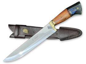 Faca Churrasco Elmo Cabo Híbrido Nossa Senhora Aço Inox 9 Pol