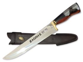 Faca Churrasco Híbrida Agro é Top Aço Inox Bainha 10 Polegadas