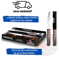 Faca Churrasco Linha Jumbo - Lâmina em Aço Inox e Cabo em Madeira Polywood Faca Churrasco Linha Jumbo - Lâmina em Aço Inox e Cabo em Madeira Polywood