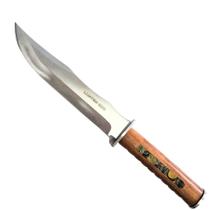 Faca Churrasco Pesca Tatica Com Lamina Inox e Cabo Madeira Faca Churrasco Pesca Tatica Com Lamina Inox e Cabo Madeira