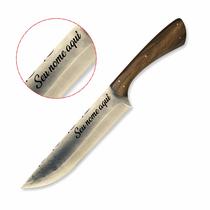 Faca Churrasco Picanheira 9p Carbono Personalizada C/ Nome Faca Churrasco Picanheira 9p Carbono Personalizada C/ Nome