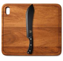 Faca Churrasco Profissional Chef Cozinha Aço Inox Preto 9,5 Afiada Resistente