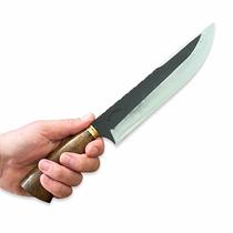 Faca Churrasco Rústica Inox 2mm 8P Caixa de Madeira Patron Faca Churrasco Rústica Inox 2mm 8P Caixa de Madeira Patron