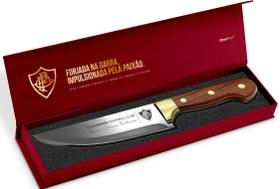 Faca Churrasco Steel Gold Times Futebol sortidas Brasfoot Cor:Fluminense Faca Churrasco Steel Gold Times Futebol sortidas Brasfoot Cor:Fluminense