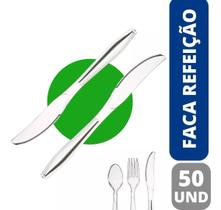 Faca cristal refeição master ref descartável pc c/50 uni