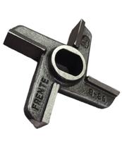 Faca cruzeta dupla de moedor de carne boca 98d aço carbono