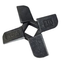 Faca cruzeta simples de moedor de carne boca 10 aço carbono