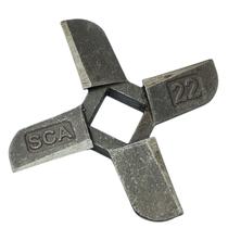 Faca cruzeta simples de moedor de carne boca 22 aço carbono Faca cruzeta simples de moedor de carne boca 22 aço carbono