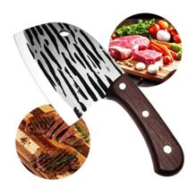 Faca Cutelo 25cm Corta Peixe Churrasco Legumes Carne Cozinha Sem Bainha SLKAF49