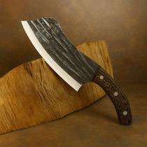 Faca Cutelo Artesanal Lâmina Forjada Com Bainha B-Max BM-DJ324 Faca Cutelo Artesanal Lâmina Forjada Com Bainha B-Max BM-DJ324