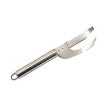 Faca De Aço Inoxidável 3 Em 1 Para Peixe: Desescamador, Cortador E Descaroçador Com Lâmina Faca De Aço Inoxidável 3 Em 1 Para Peixe: Desescamador, Cortador E Descaroçador Com Lâmina