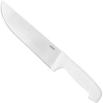 Faca De Assador 9" Em Aço Inox Reforçada Cabo Branco Plastico Mor