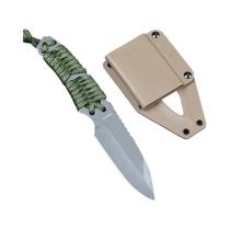 Faca De Bolso Multiuso EDC Para Exterior Com Lâmina Fixa E Bainha, Faca Para Camping, Sobrevivência