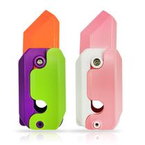 Faca de brinquedo Fidget RCROKS Carrot, plástico impresso em 3D, 2 peças Faca de brinquedo Fidget RCROKS Carrot, plástico impresso em 3D, 2 peças