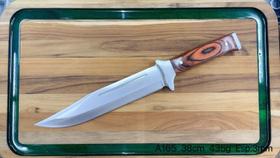 Faca De Caça Pesca Churrasco 38cm Luxo Fulltang Inox A165 Faca De Caça Pesca Churrasco 38cm Luxo Fulltang Inox A165