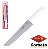 Faca de Carne de Inox 10'' Cabo Plastico Branco - Corneta Cutelaria/Western Faca de Carne de Inox 10'' Cabo Plastico Branco - Corneta Cutelaria/Western