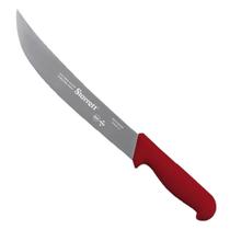Faca de Carne Para Refile Aéreo Lâmina Curvada Larga 10'' Com Cabo Vermelho (BKR205-10) - Starrett