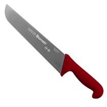 Faca de Carne Para Refile Aéreo Lâmina Reta Larga 10'' Com Cabo Vermelho (BKR203-10) - Starrett