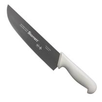 Faca de Carne Para Refile de Mesa Lâmina Reta Larga 10'' Com Cabo Branco (BKW303-10) - Starrett