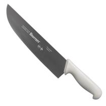 Faca de Carne Para Refile de Mesa Lâmina Reta Larga 12'' Com Cabo Branco (BKW303-12) - Starrett