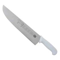 Faca de Carne Profissional Aço Inox Nº12 Cabo Branco Ashoria Faca de Carne Profissional Aço Inox Nº12 Cabo Branco Ashoria