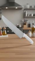 Faca De Carne Profissional Inox 12 Polegadas Cabo Branco