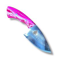 Faca de castração unha de onça faquinha bainha de couro Faca de castração unha de onça faquinha bainha de couro