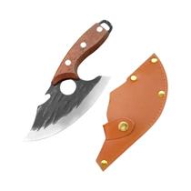 Faca De Chef Com Cabo De Madeira, Facas De Cozinha, Cutelo Para Churrasco, Faca Para Cortar Carne,