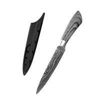 Faca De Chef Damascus Laser 5 7 8 Polegadas Santoku Japonesa Para Carne, Slicer Para Peixe E