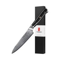 Faca De Chef De Aço Damasco De 5 Polegadas TURWHO, Faca Profissional De Cozinha Para Frutas,