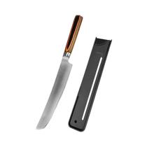 Faca De Chef Em Aço Damasco Japonês, Cutelo Profissional De Cozinha, Faca Para Cortar Carne Com Cabo Faca De Chef Em Aço Damasco Japonês, Cutelo Profissional De Cozinha, Faca Para Cortar Carne Com Cabo