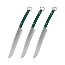 Faca De Chef Em Aço Inoxidável Damasco, Estilo Japonês Profissional, Cutelo Para Carne, Faca De