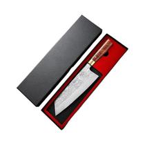 Faca De Chef Japonesa Forjada À Mão Com Cabo De Madeira, Cortador De Carne Afiado, Caixa De Presente Faca De Chef Japonesa Forjada À Mão Com Cabo De Madeira, Cortador De Carne Afiado, Caixa De Presente