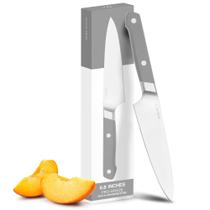 Faca de chef Misen Ultimate em aço inoxidável de alto carbono de 17,3 cm Faca de chef Misen Ultimate em aço inoxidável de alto carbono de 17,3 cm