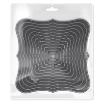 Faca de Corte e Relevo Quadrados Arabesco Mimo Embossing - 12 Peças