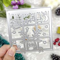 Faca de corte em metal Lapoo Veado 9,7 x 9,4 cm para scrapbooking