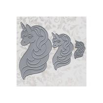 Faca De Corte Fac124 Unicornio Com 3pcs
