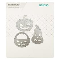 Faca de Corte Mimo Embossing - Abóboras de Halloween - 3 Pç