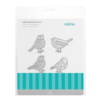 Faca de Corte Mimo Embossing - Família de Pássaros - 4 Pç Faca de Corte Mimo Embossing - Família de Pássaros - 4 Pç